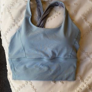 Light blue born primitive sports bra